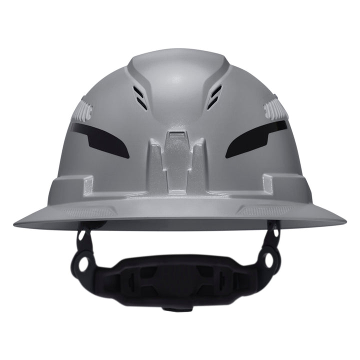 Klein Tools 60864T2 Class C Type-2 Hard Hat, Vented Full Brim with Strap, Gray