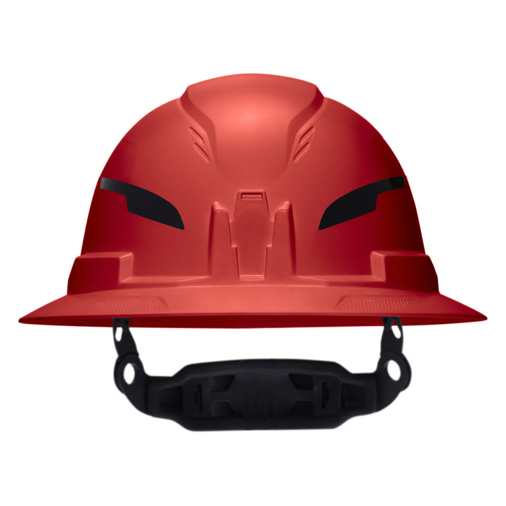 Klein Tools 60920T2 Class E Type-2 Hard Hat, Non-Vented Full Brim Style with Strap, Red