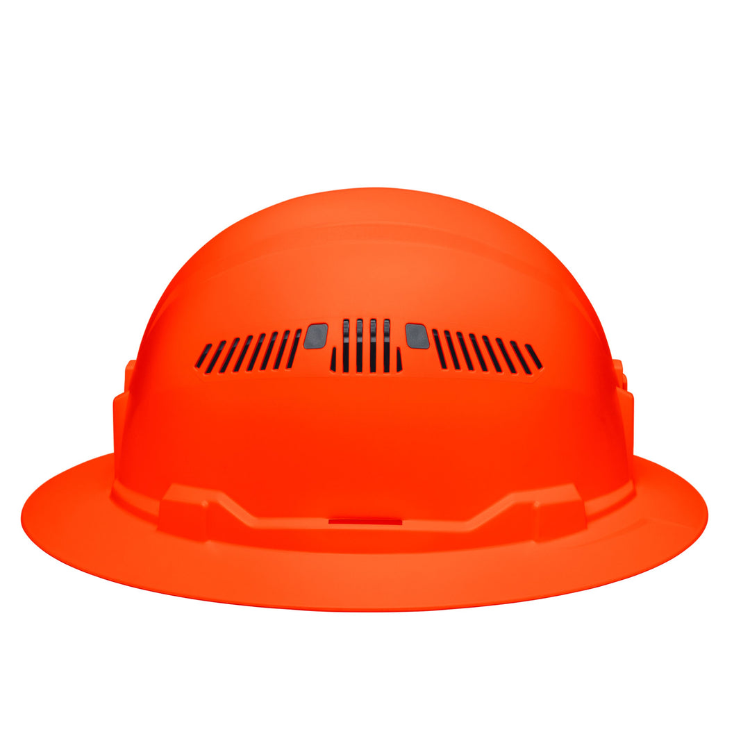 Klein Tools 60931 Hard Hat, Vented, Full Brim Style, High Visibility Orange