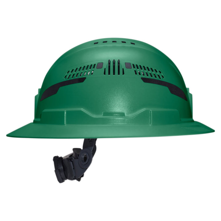Klein Tools 60941T2 Class C Type-2 Hard Hat, Vented Full Brim with Strap, Green