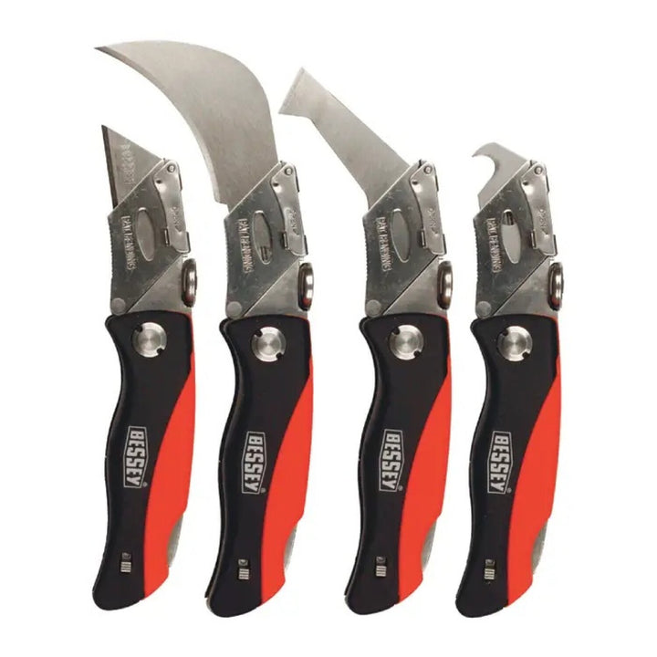 Bessey DBKPHSET Knife kit, Folding, Lock back utility knife kit