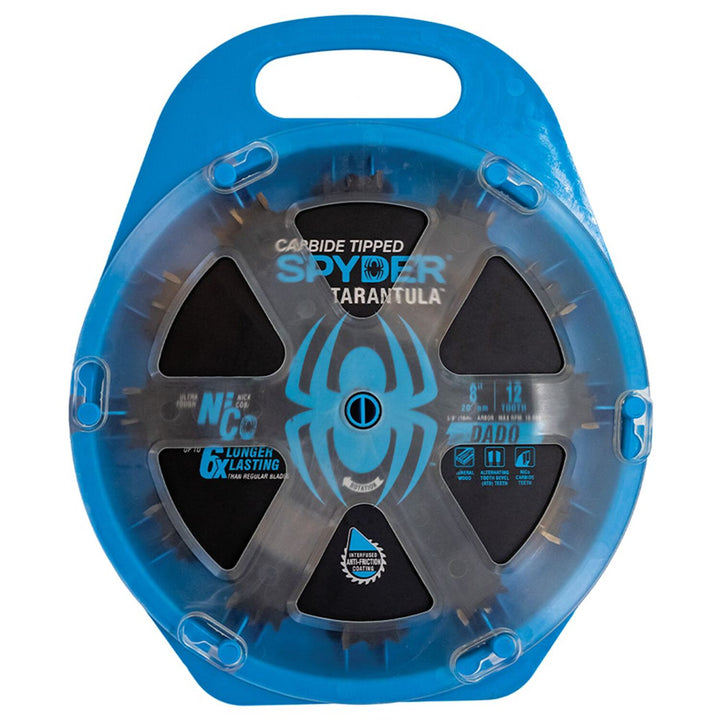Spyder 13024 Dado 8-in 12 -Tooth Fine Finish Tungsten carbide-tipped steel Dado Miter/Table saw blade Set