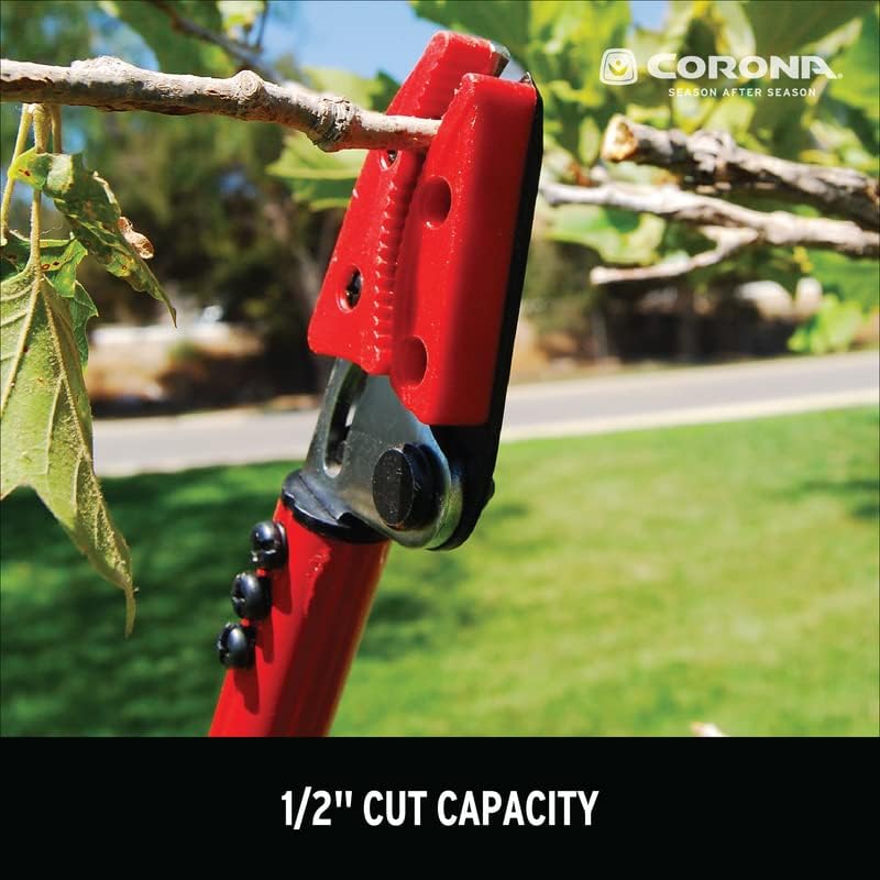 Corona LR 3460 Cut 'n' HOLD Long Reach Bypass Pruner, 1/2 in. Cut Capacity