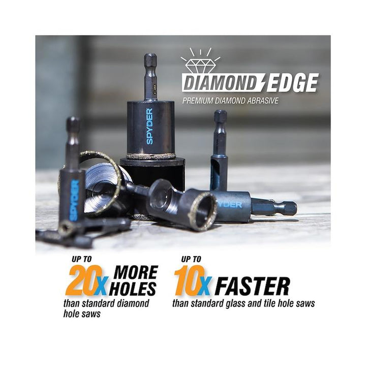 Spyder 600853 1-Inch Diamond Arbor Hole Saw Bit