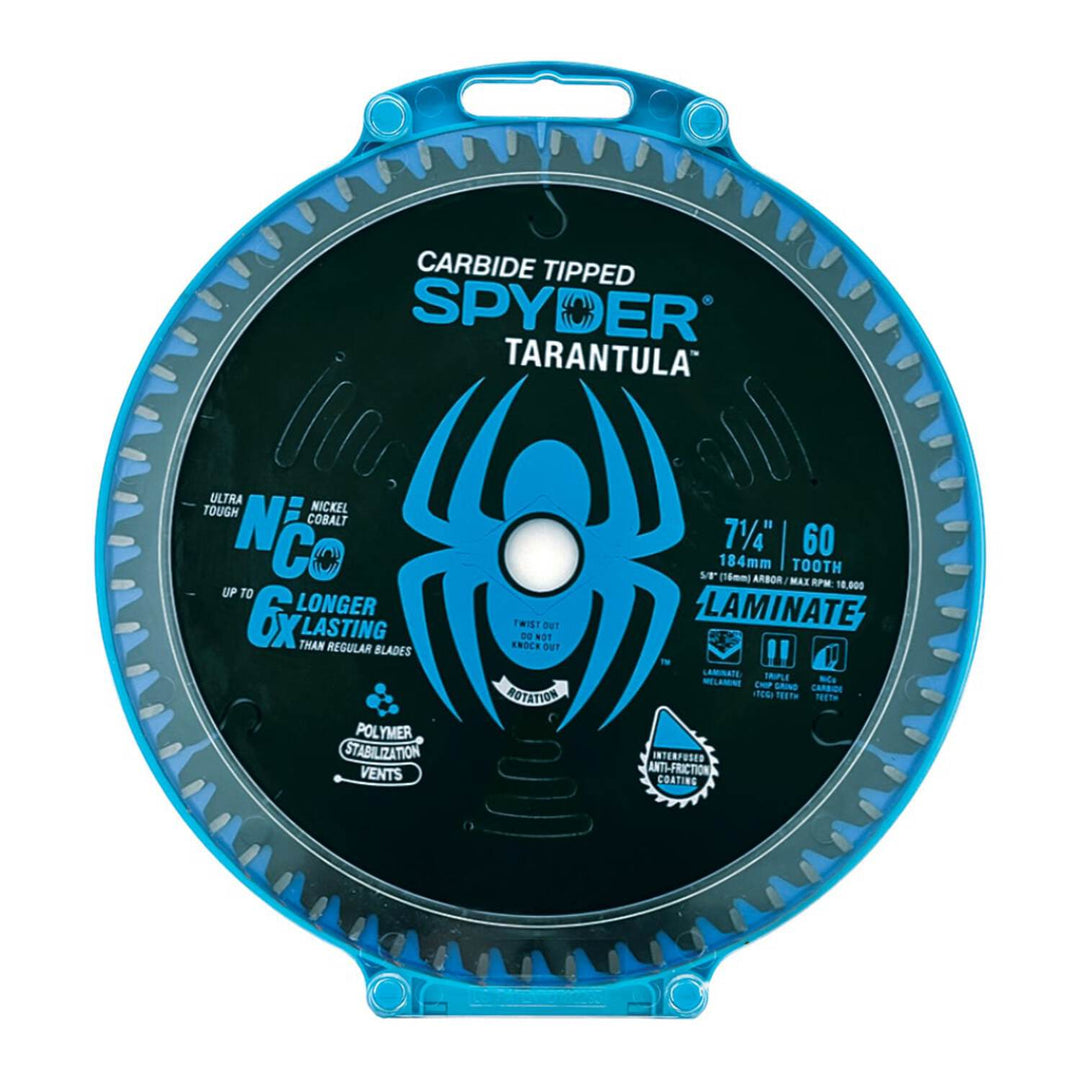 Spyder 13020 Laminated Wood 7-1/4-in 60 -Tooth Tungsten carbide-tipped steel Circular saw blade Individual