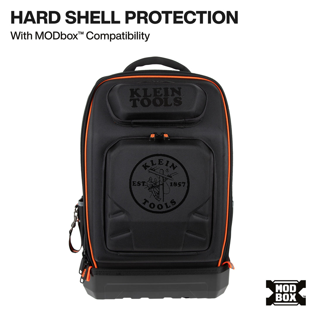 Klein Tools 62809MB MODbox Hardshell Backpack, 40 Pockets