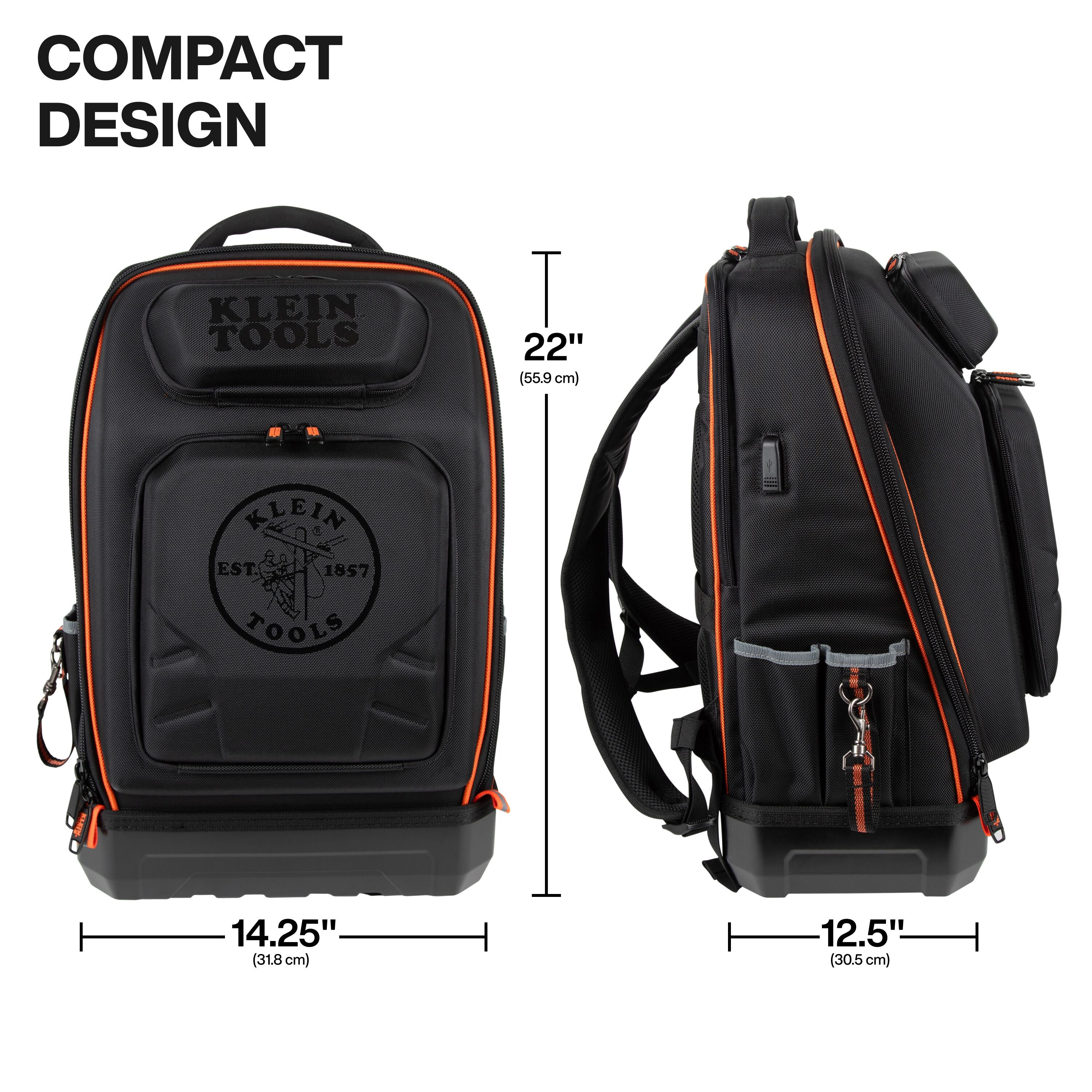 Klein Tools 62809MB MODbox Hardshell Backpack, 40 Pockets – Haus