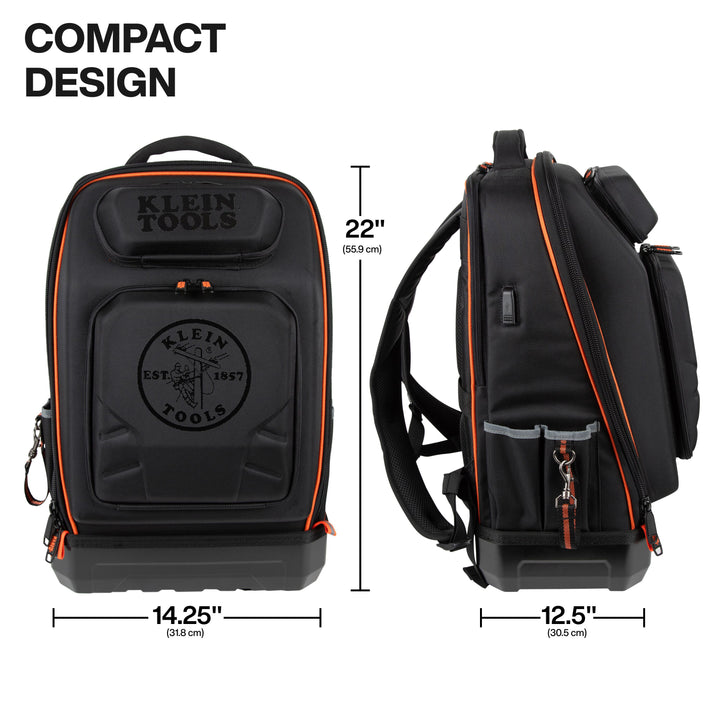 Klein Tools 62809MB MODbox Hardshell Backpack, 40 Pockets