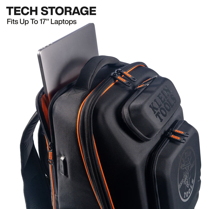 Klein Tools 62809MB MODbox Hardshell Backpack, 40 Pockets