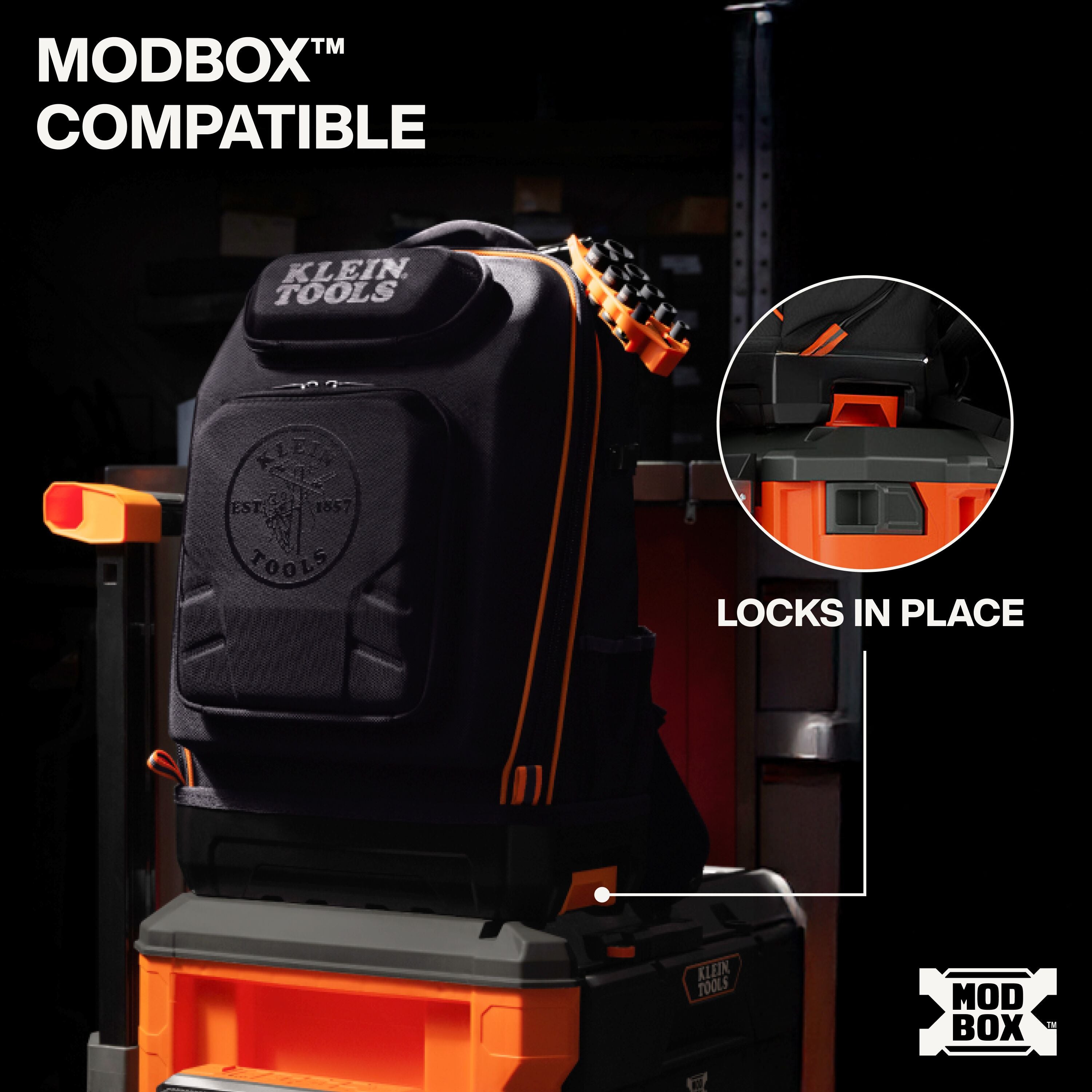 Klein Tools 62809MB MODbox Hardshell Backpack, 40 Pockets – Haus