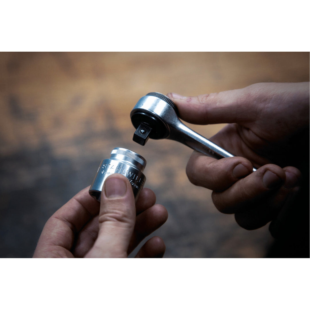 Stahlwille 01010013 Hex Socket, 1/4"Drive, 6 Point, 11 mm