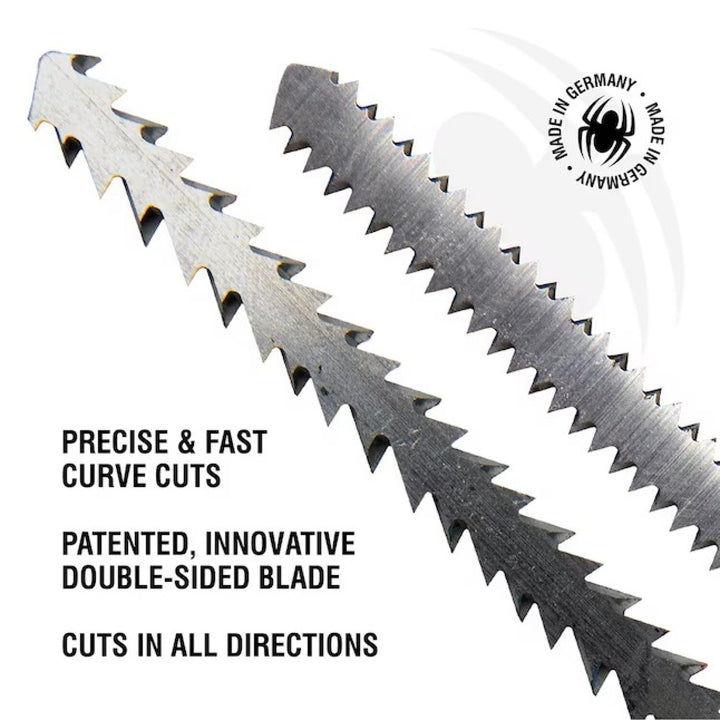 Spyder 300061 Spyder Set T-shank Chrome/Vanadium Jigsaw Blade Set ( 5 -Pack )