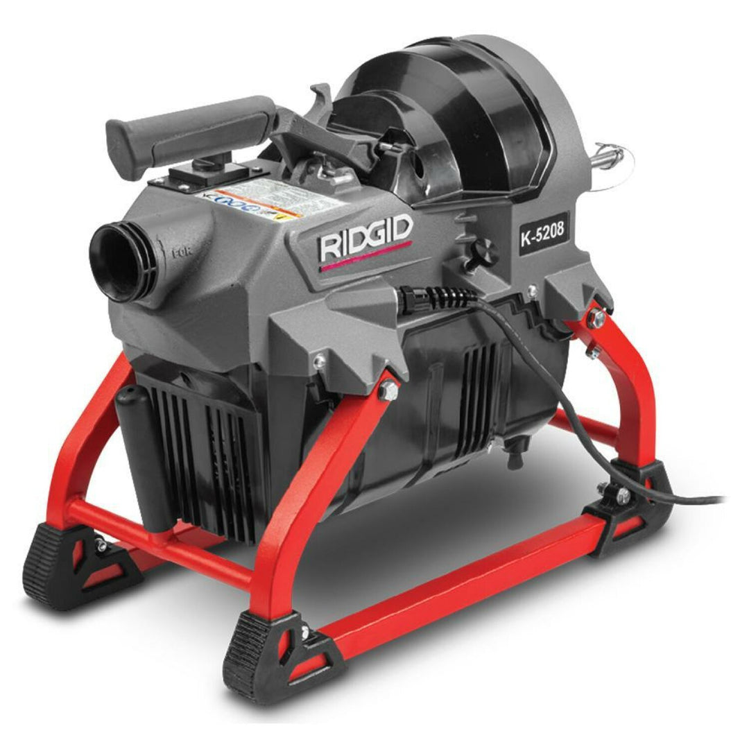 Ridgid 64248 K-5208 Drain Cleaner Machine with C11 Cables, A-8 Cable Carrier & Toolbox