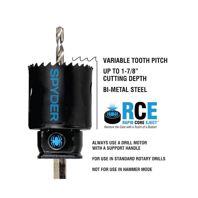Spyder 600105CF RCE HOLE SAW, BI-METAL,4-1/2 Inch