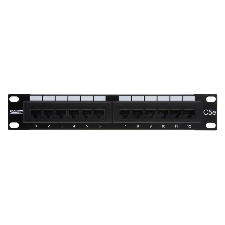 Platinum Tools 650-12C5 Patch Panel 12 Port 5e NS 110