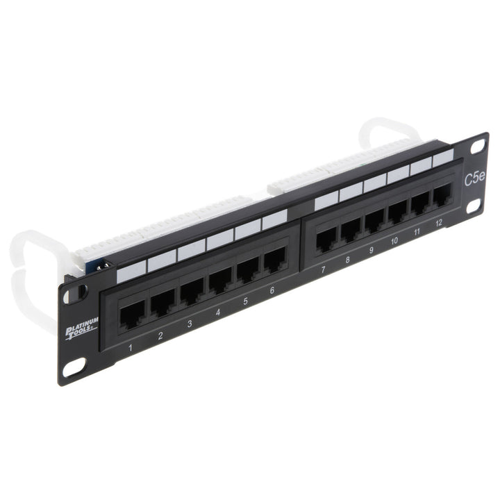 Platinum Tools 650-12C5 Patch Panel 12 Port 5e NS 110