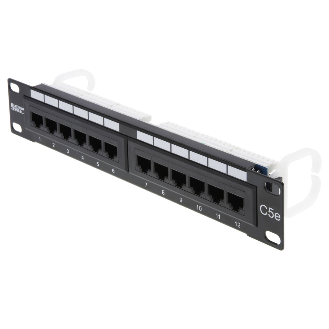 Platinum Tools 650-12C5 Patch Panel 12 Port 5e NS 110