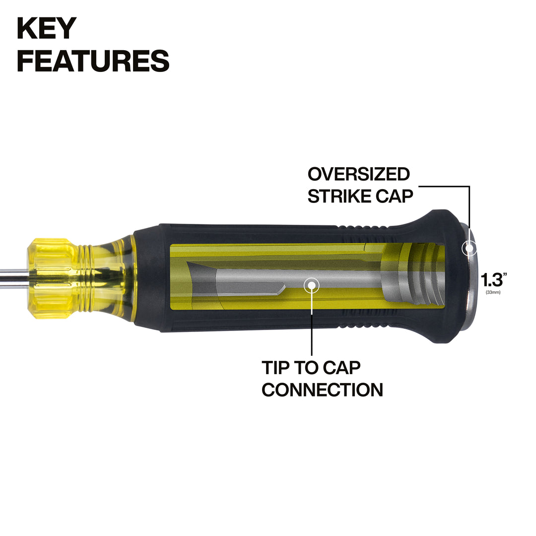 Klein Tools 6504DD Scratch Awl Demolition Driver