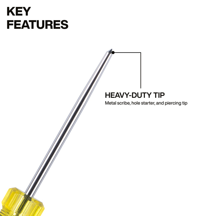 Klein Tools 6504DD Scratch Awl Demolition Driver