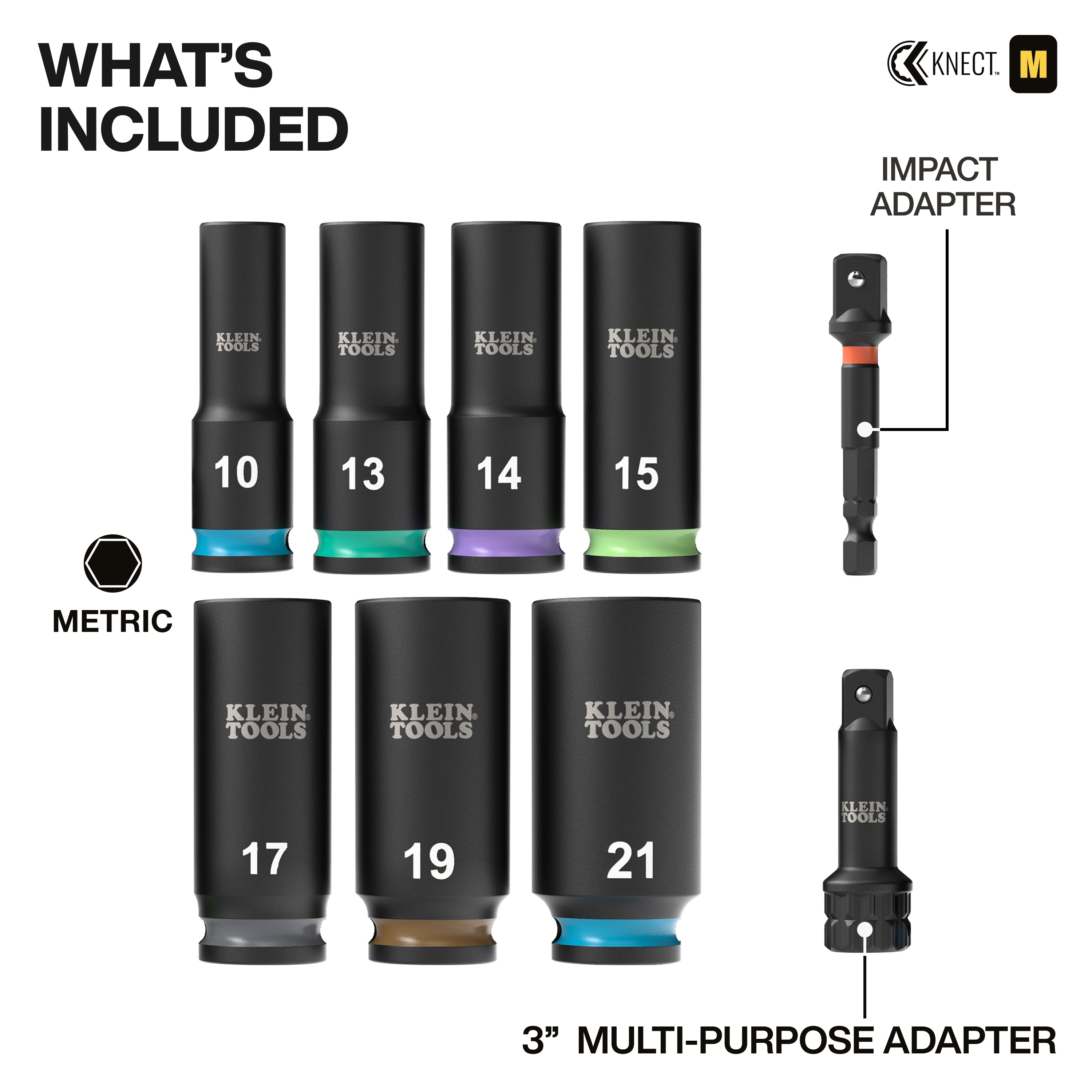 Klein Tools 65109IMPCTM KNECT Deep-Well 3/8