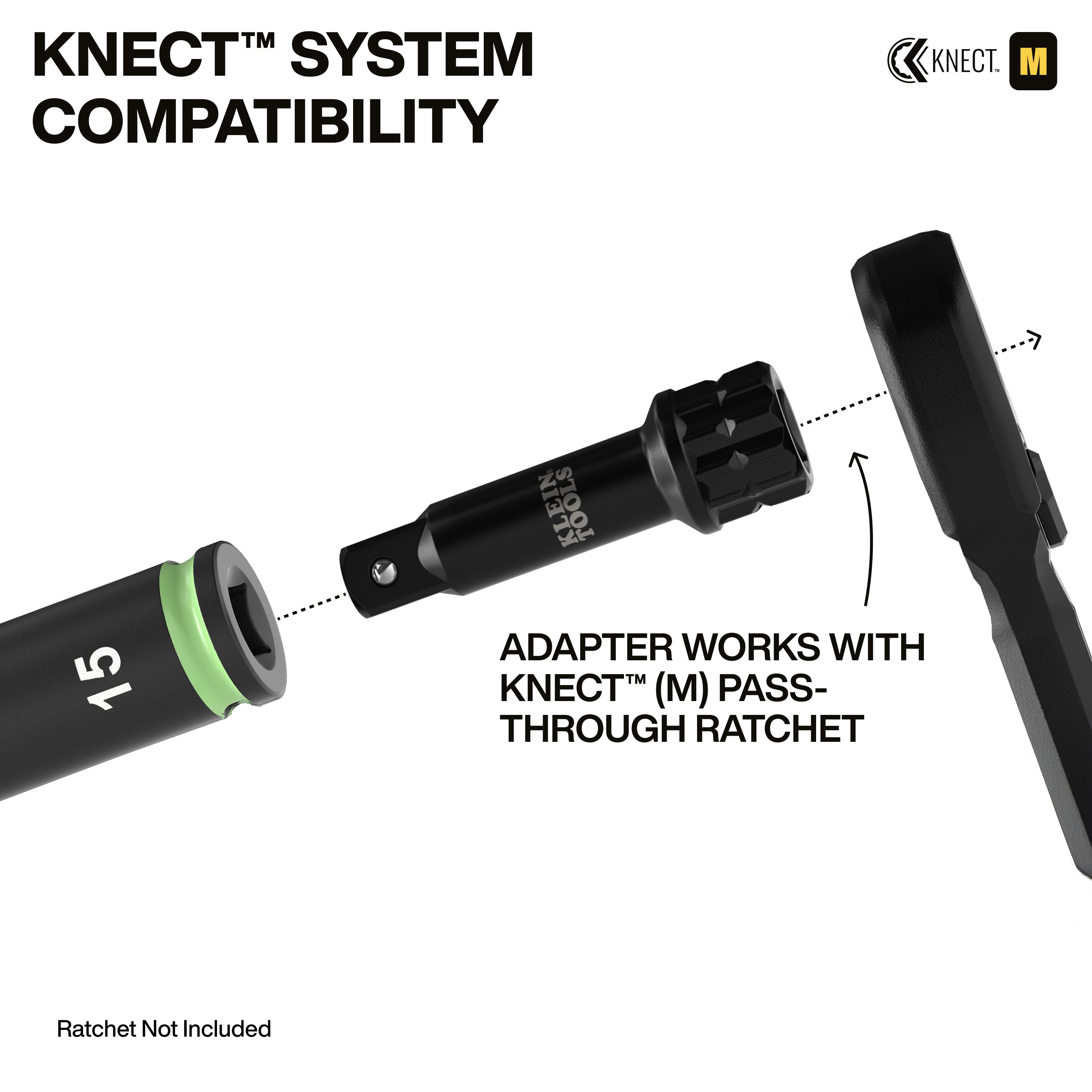 Klein Tools 65121IMPCT KNECT Deep-Well 3/8