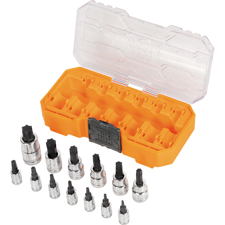 Klein Tools 65213TX Knurled TORX Bit Socket Set, 13 Pc.