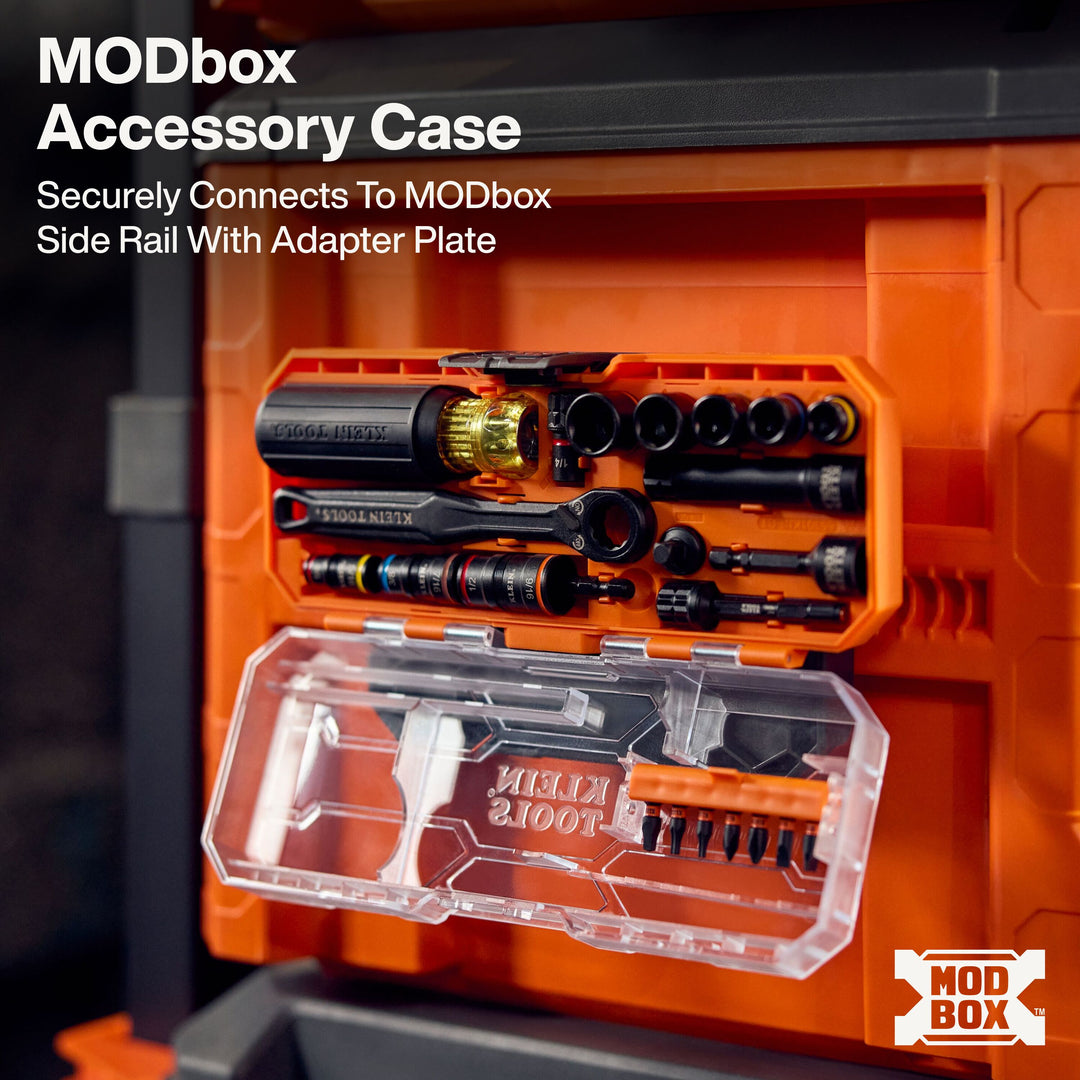 Klein Tools 65301KNECT KNECT Pass-Through and Flip Socket Starter Set, SAE, 23-Piece