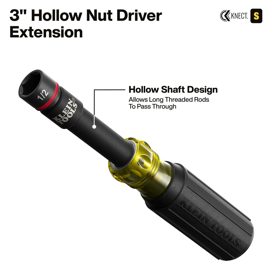 Klein Tools 65301KNECT KNECT Pass-Through and Flip Socket Starter Set, SAE, 23-Piece