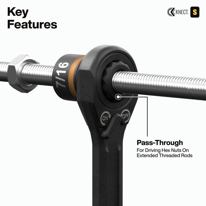 Klein Tools 65302KNECT KNECT Pass-Through and Impact Socket Set, SAE and Metric, 33-Piece