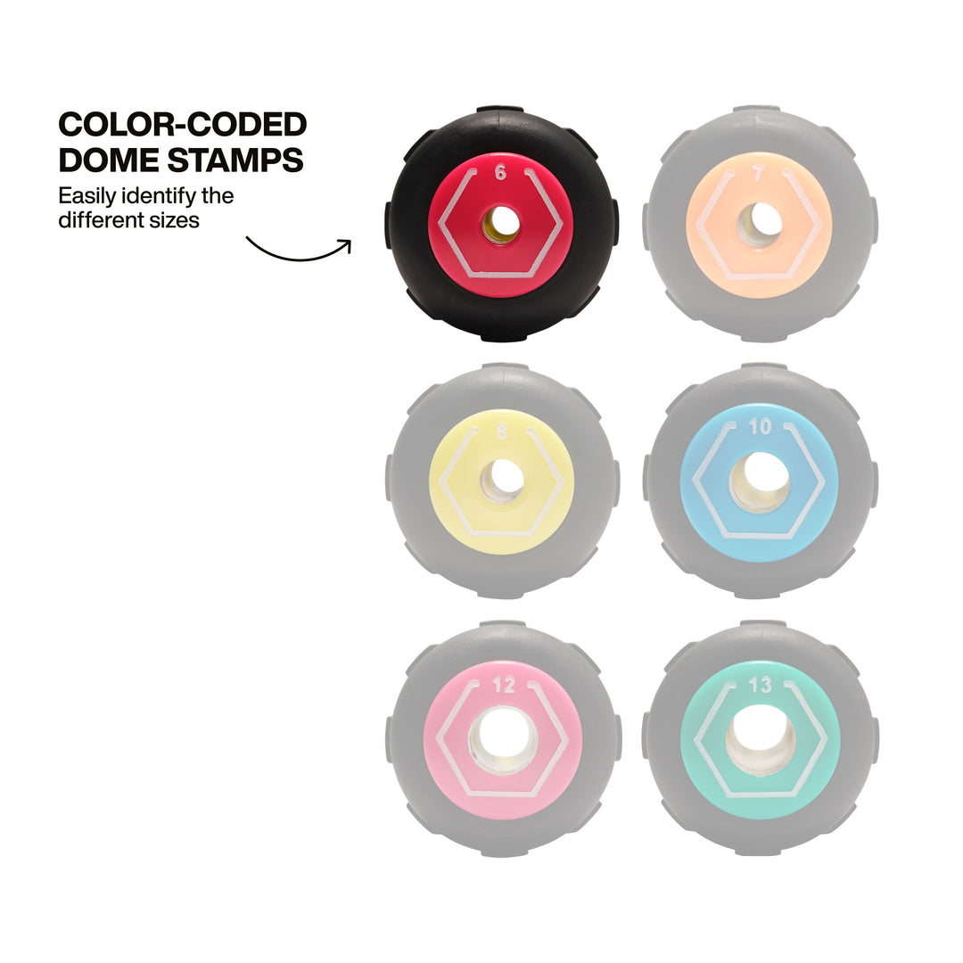 Klein Tools 65406MAGM Metric Magnetic Color-Coded Nut Driver, Heavy-Duty Hollow-Shaft, 6 mm