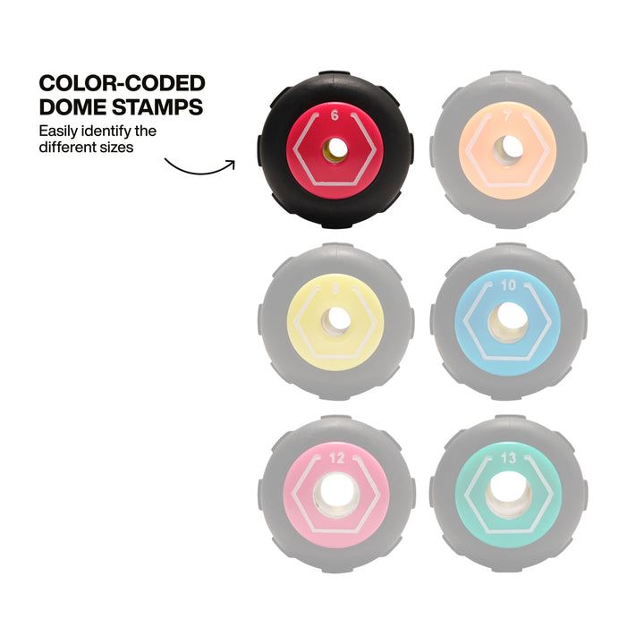 Klein Tools 65406MAGM Metric Magnetic Color-Coded Nut Driver, Heavy-Duty Hollow-Shaft, 6 mm