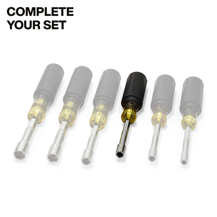 Klein Tools 65408MAGM Metric Magnetic Color-Coded Nut Driver, Heavy-Duty Hollow-Shaft, 8 mm