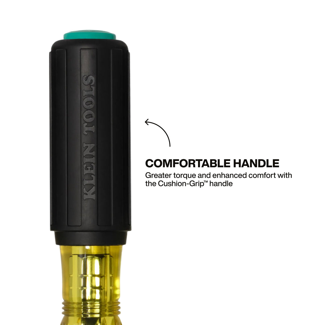 Klein Tools 65413M Metric Color-Coded Nut Driver, Heavy-Duty Hollow-Shaft, 13 mm