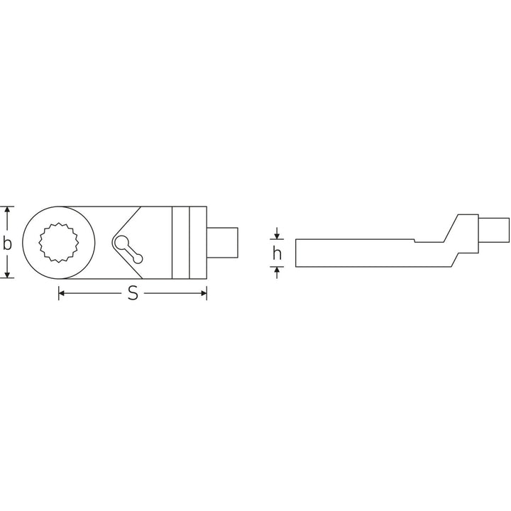 Stahlwille 58170117 Ring ratchet insert adapter