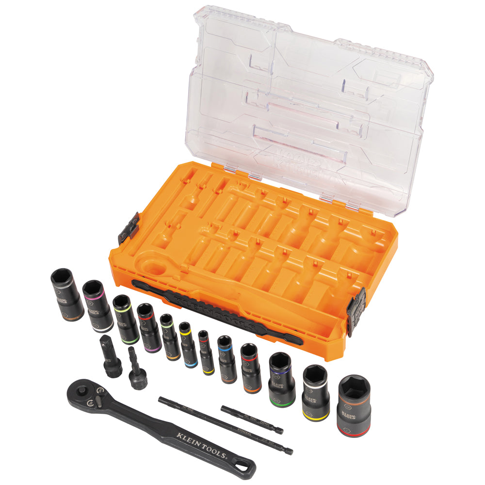 Klein Tools 65626 KNECT Flip-24 Deep-Well, Heavy-Duty Impact