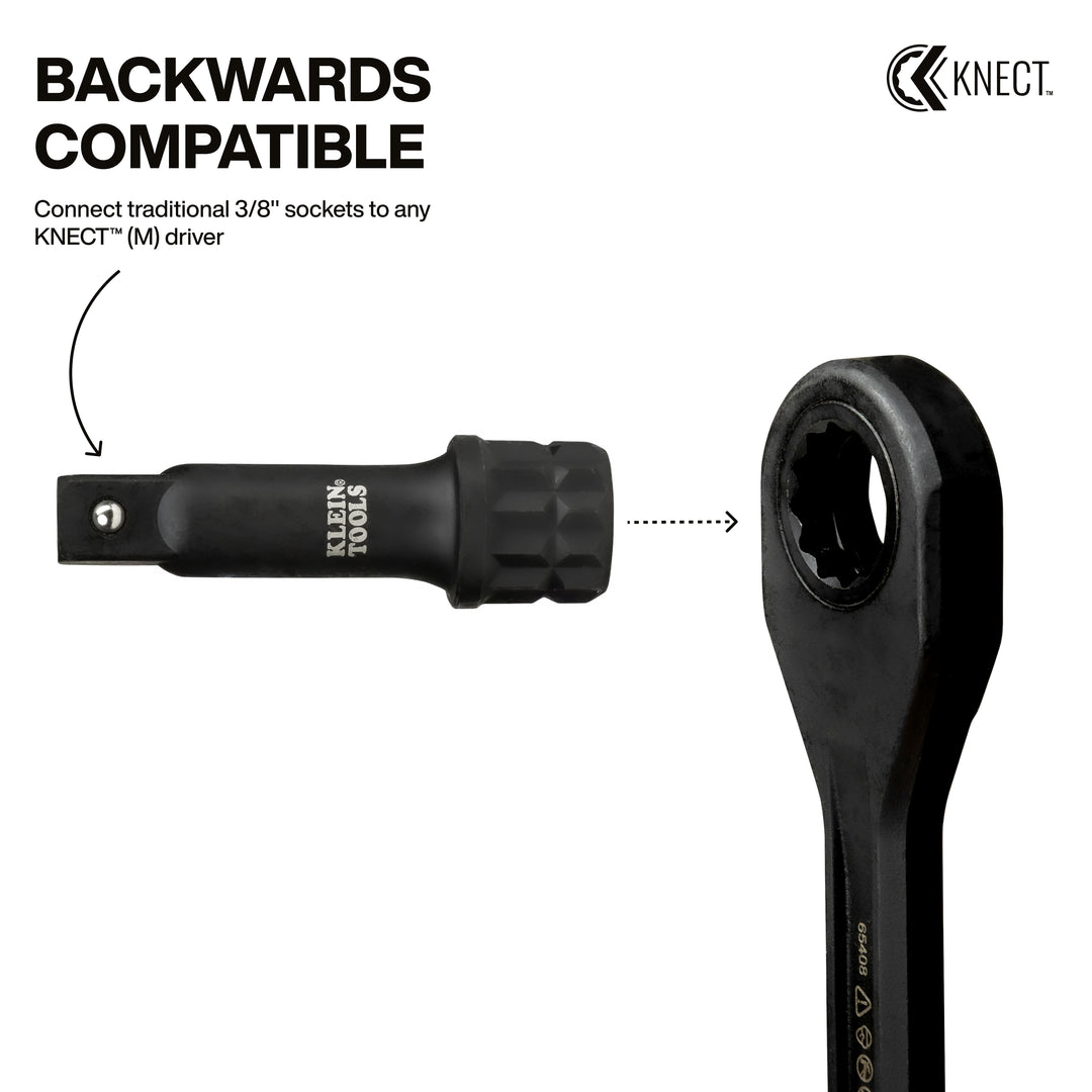 Klein Tools 65KADPM KNECT (M) Impact Socket Adapter Set