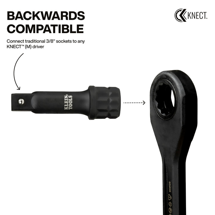 Klein Tools 65KADPM KNECT (M) Impact Socket Adapter Set