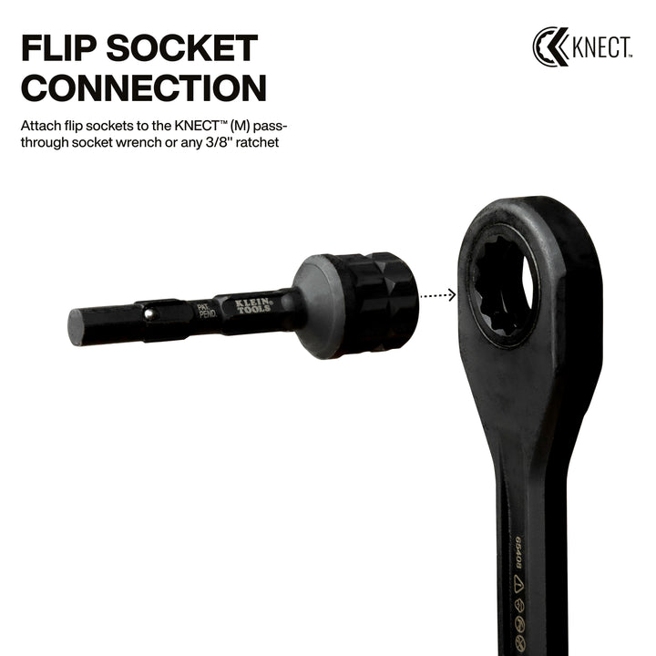 Klein Tools 65KADPM KNECT (M) Impact Socket Adapter Set