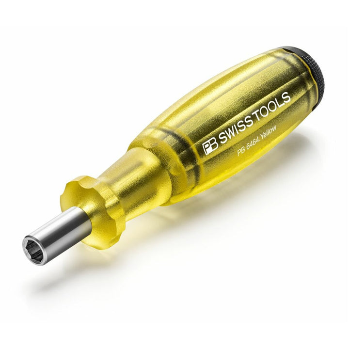 PB Swiss PB 6464.Yellow Bit Holding Screwdriver with Magazine, Slotted, Phillips, TORX®, 9 Pcs