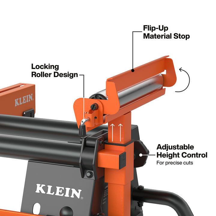 Klein Tools 66184 Adjustable Rolling Miter Saw Stand