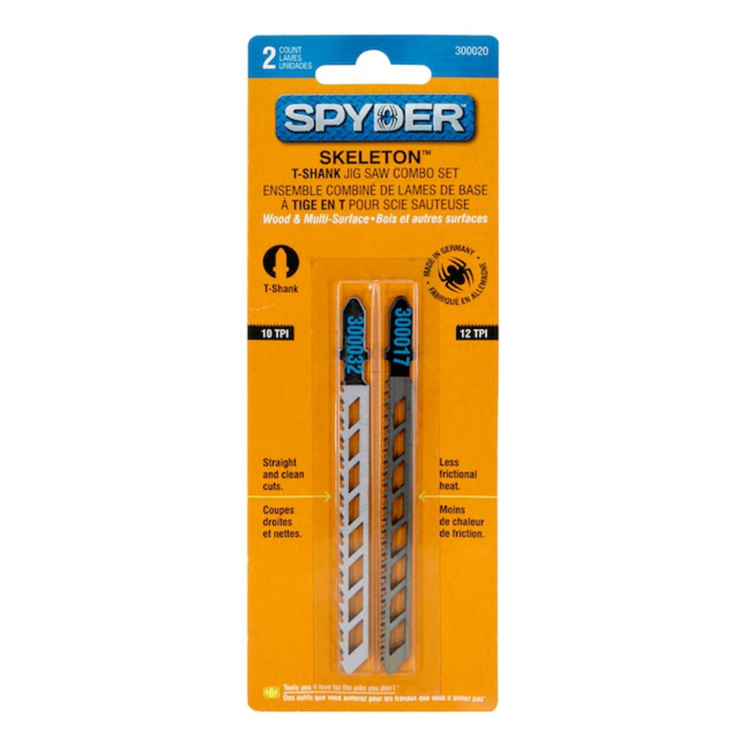 Spyder 300020 Skeleton 4-in Set T-shank High-carbon Steel Blade Set (2-Pack)