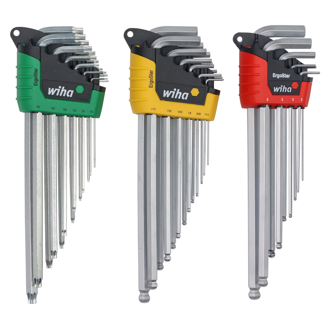 Wiha Tools 66979 ErgoStar L-Key Foam Tray Set, 35 Pc.