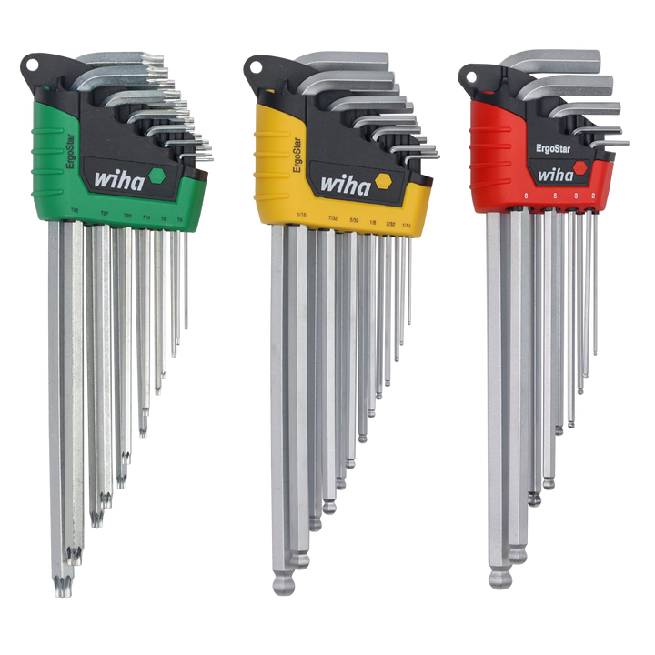 Wiha Tools 66979 ErgoStar L-Key Foam Tray Set, 35 Pc.