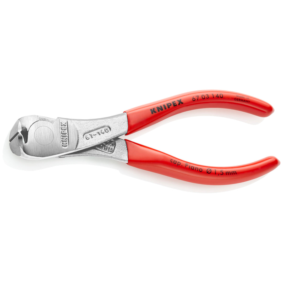 Knipex 67 03 140 5 1/2" High Leverage End Cutting Nippers