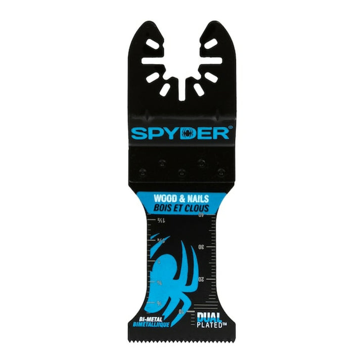 Spyder 70004 1.35-Inch x 2-Inch Bi-Metal Wood And Nail Cutting Oscillating Tool Blade