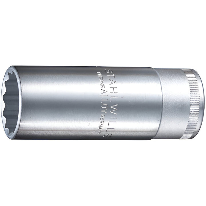 Stahlwille 03020026 51 1/2" Extra Deep 12-pt Socket, 26 mm