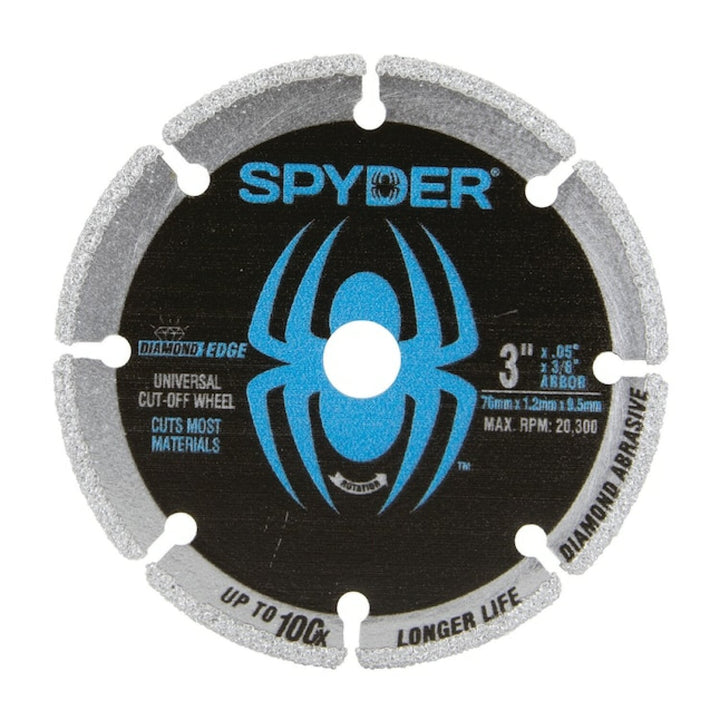 Spyder 14003 Diamond Bite Diamond Edge 3-Inches Diamond Cut-off wheel