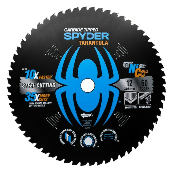 Spyder 13505 12-in 60 -Tooth Tungsten carbide-tipped steel Circular saw blade Individual