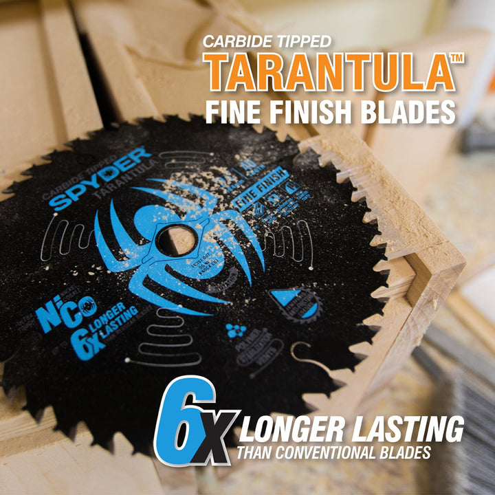 Spyder 13025 6-1/2-in 48 -Tooth Fine Finish Tungsten carbide-tipped steel Circular saw blade Individual