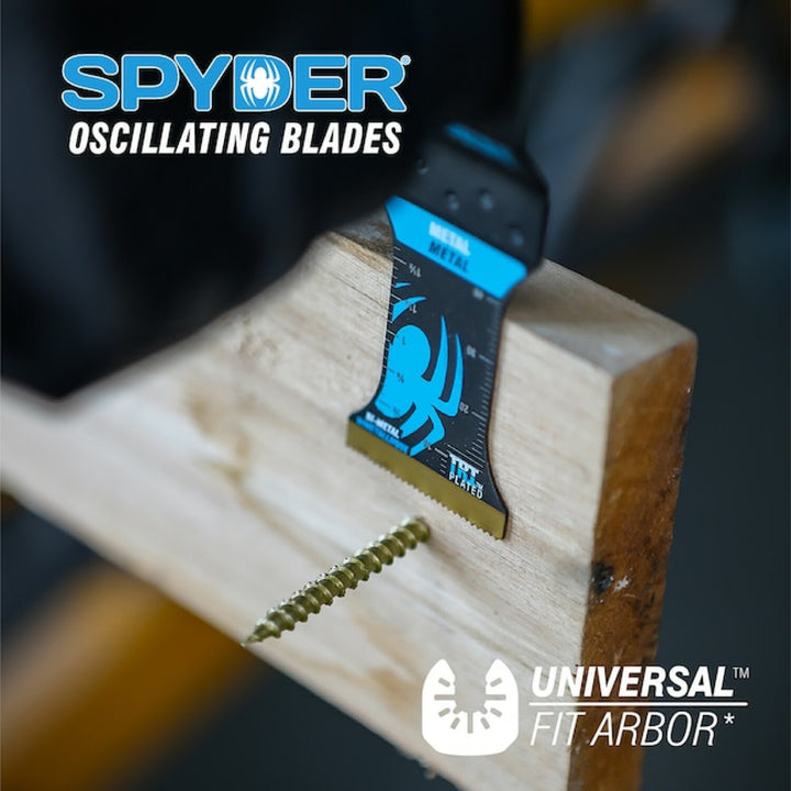 Spyder 70012 1.35-Inch x 2-Inch Bi-Metal Metal Cutting Oscillating Tool Blade